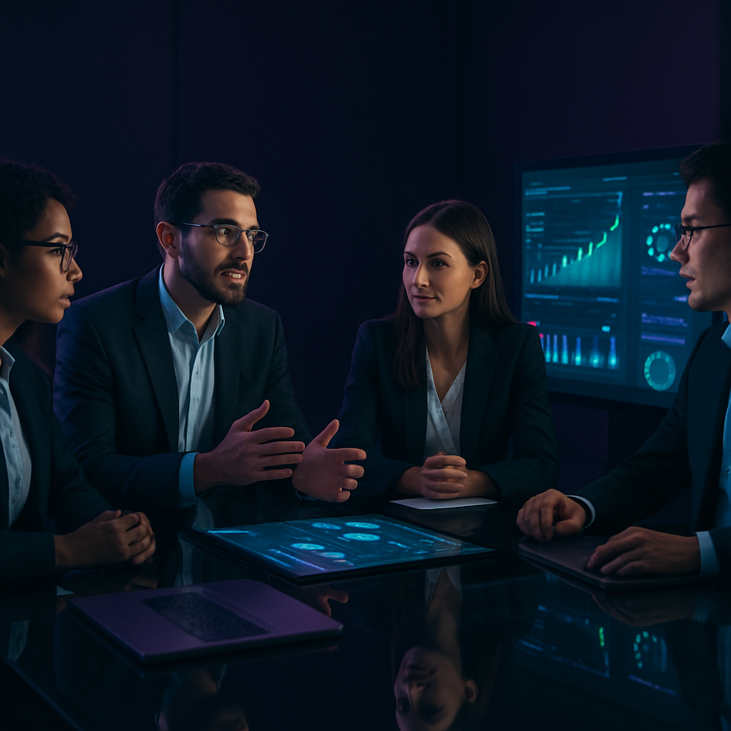 Syntor AI team collaborating
